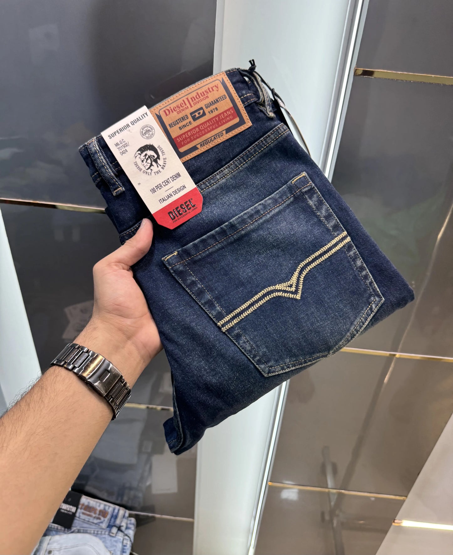 Diesel Dark Shade Imported Premium Denim