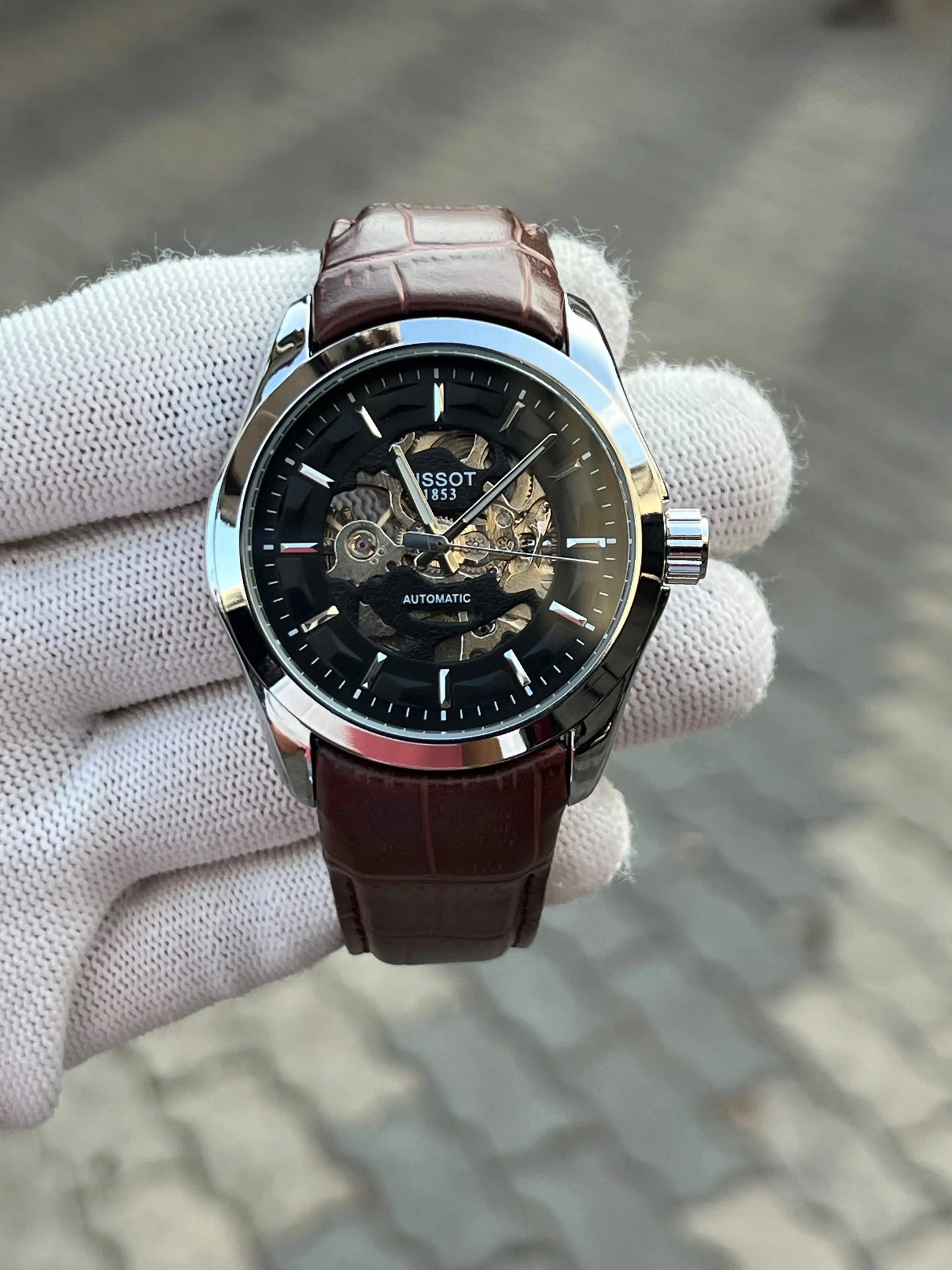 Tissot 1853 Automatic Brown Black Leather