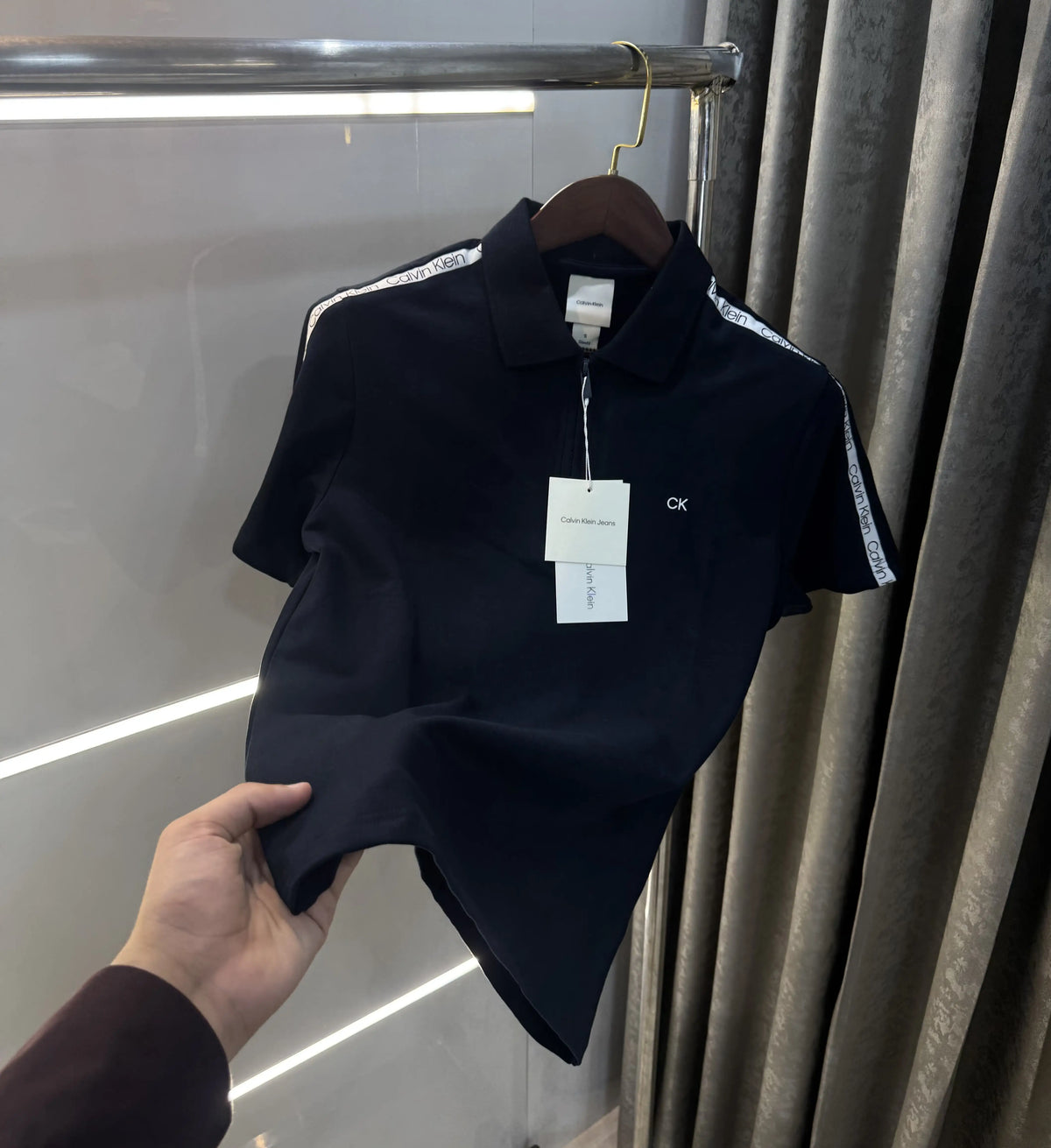Calvin Klein Navy Blue Premium Polo T-Shirt