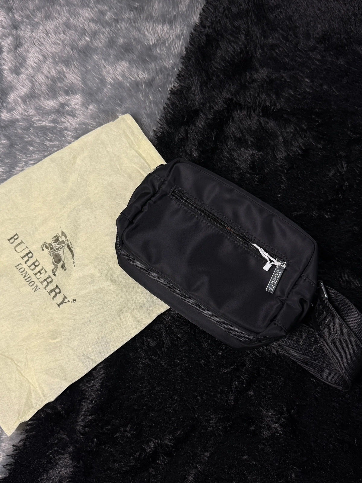 Burberry Paddy Logo Detail Nylon Crossbody Sling bag