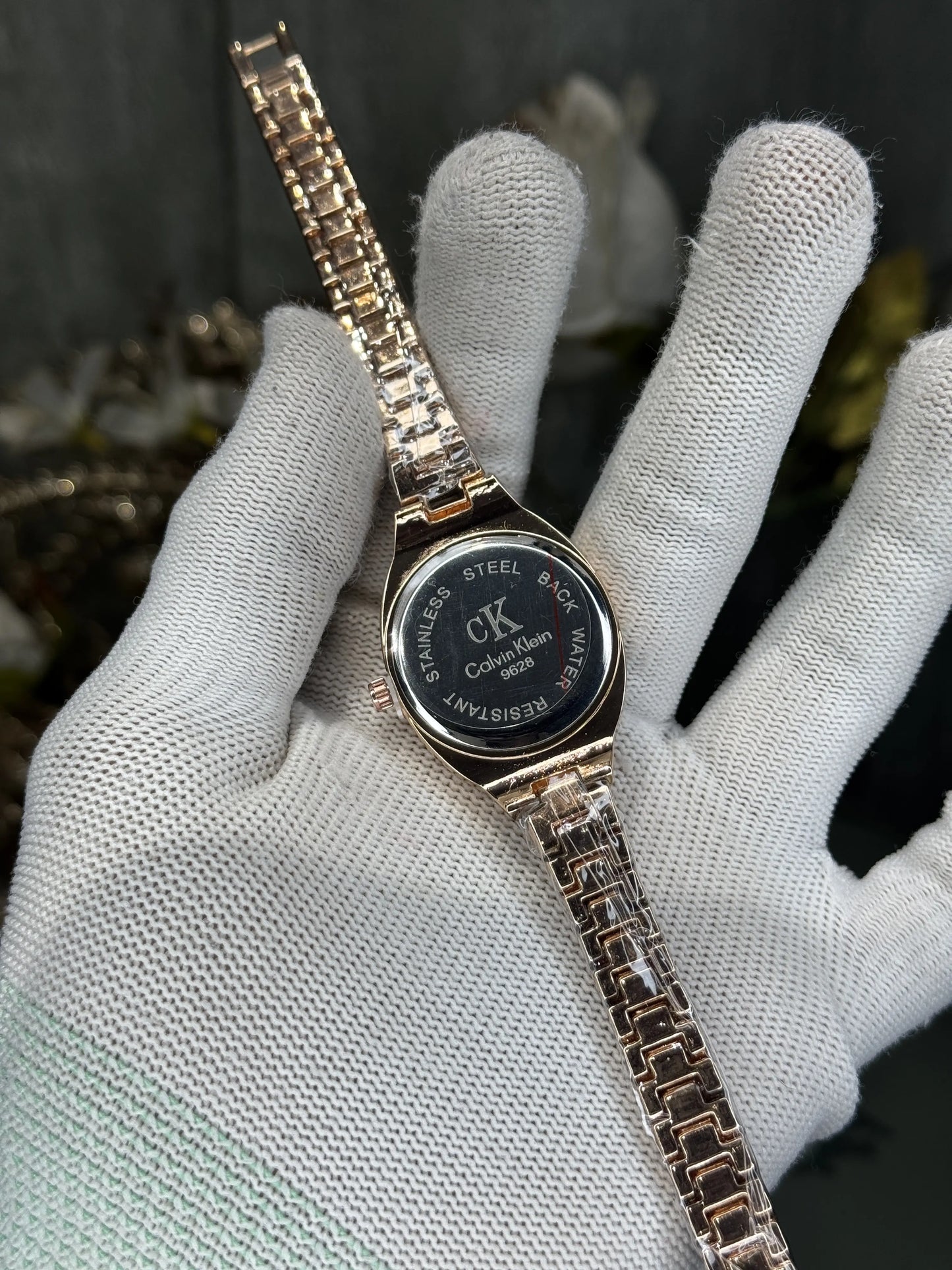 Calvin Klei n Oval Copper Blue Premium Watch