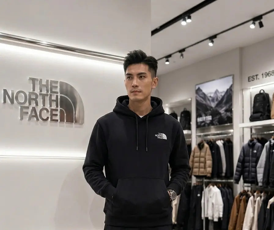 The North Face Black Printed Imported Hoodie