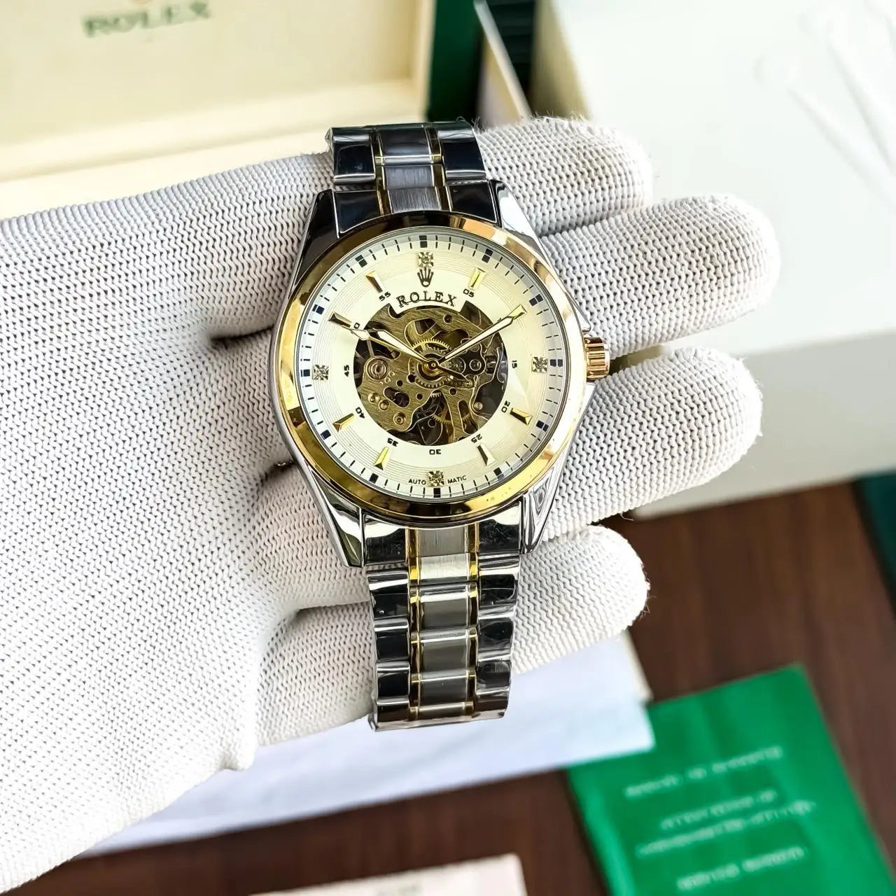 Rol_ex Automatic Two Tone White