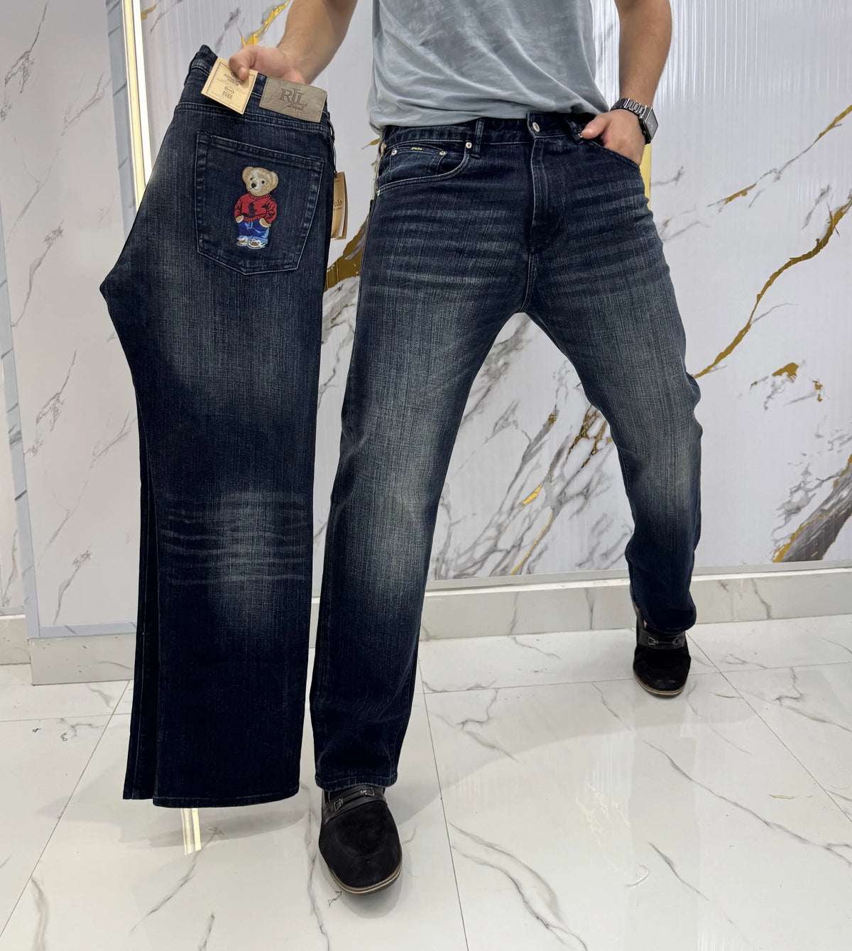 Ralph Lauren Blue Teddy Edtion Imported Denim