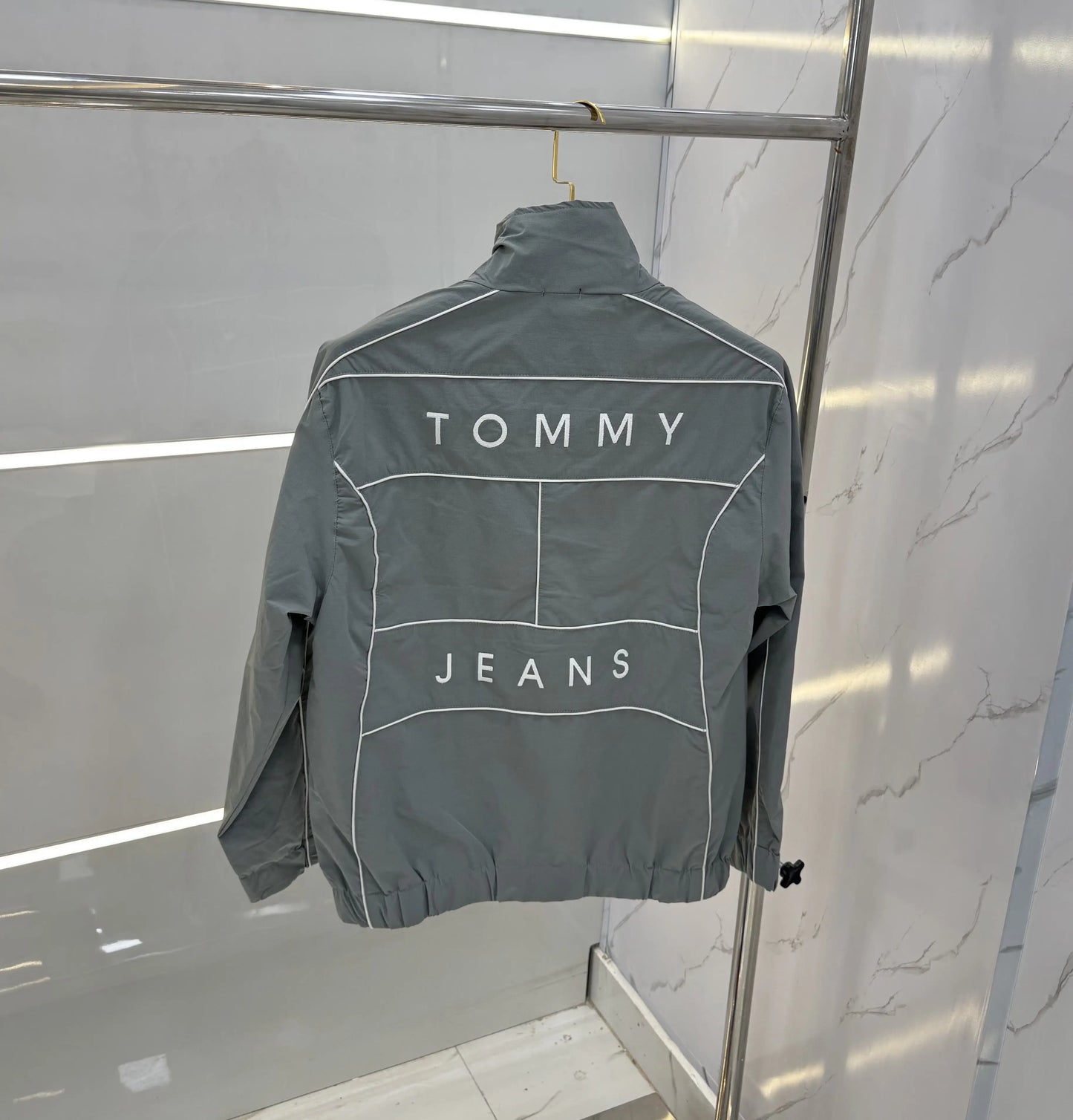 Tommy Hilfiger Light Grey Imported Premium WindBreaker Jacket