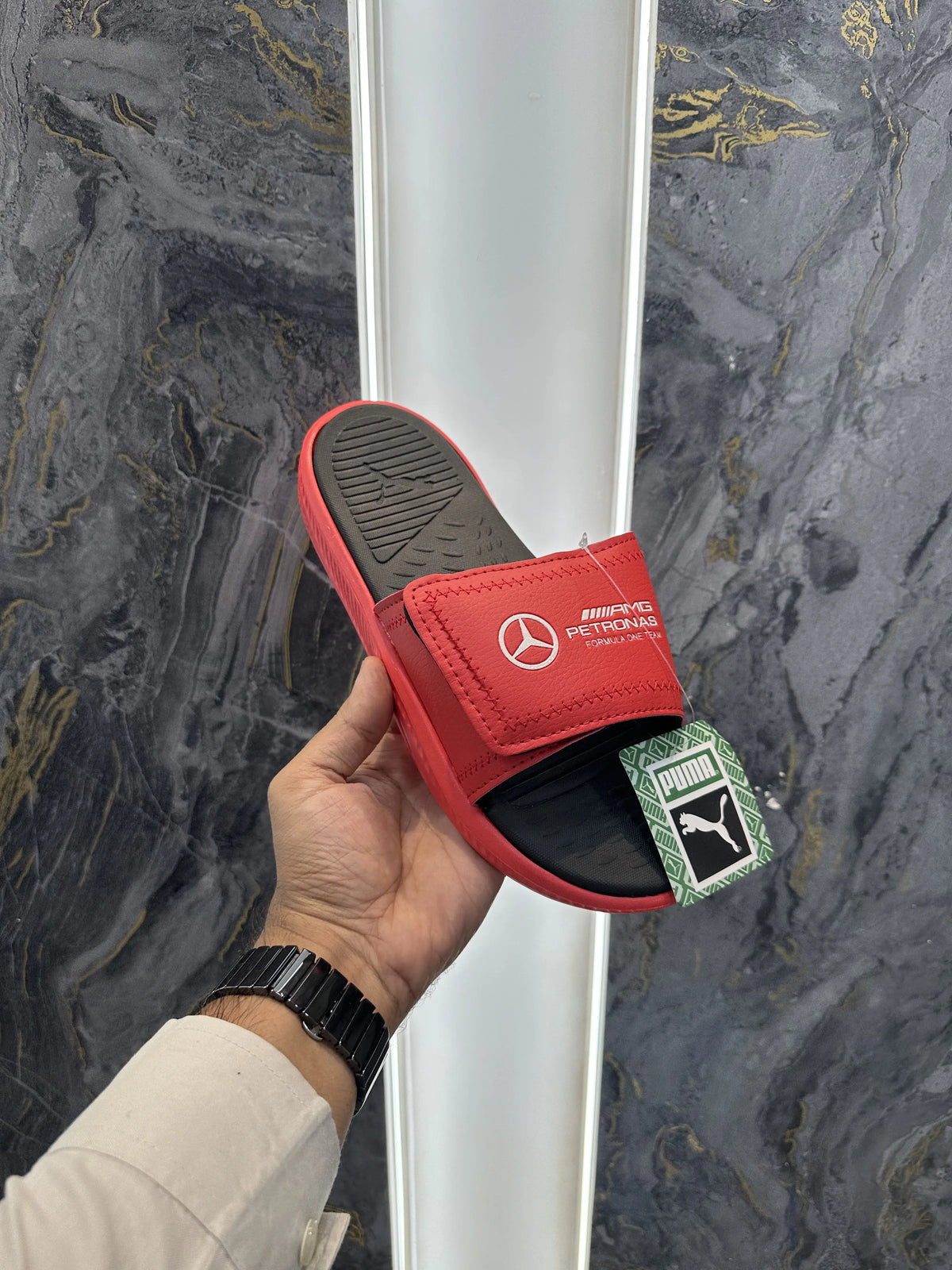 Puma_Mercedes Red AMG Petronas Soft Comfort Slide