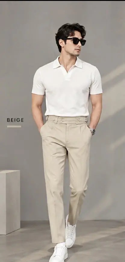 Astern Dion Cream Imported Korean Trouser
