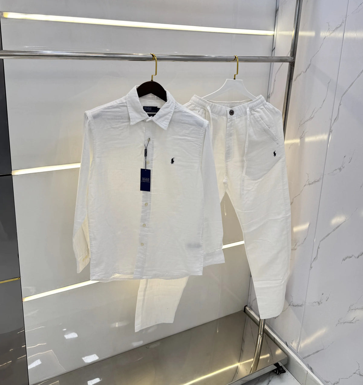 Ralph Lauren White Logo Work Premium Tracksuit