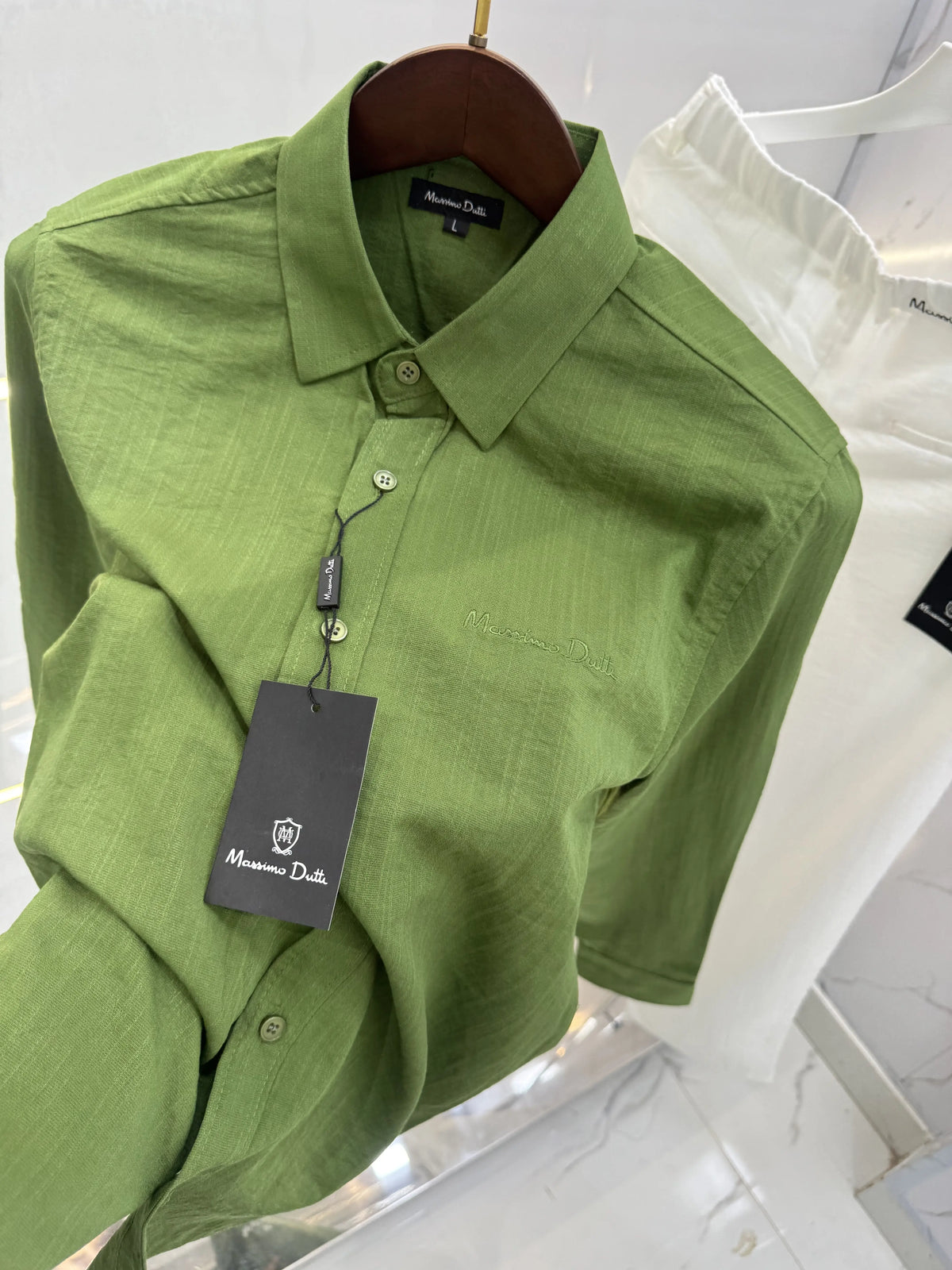Massimo Dutti Green White Italian Imported Combo