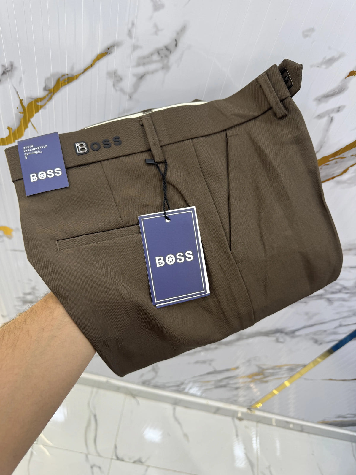 Hug.o Bos.s Brown Imported Korean Trouser