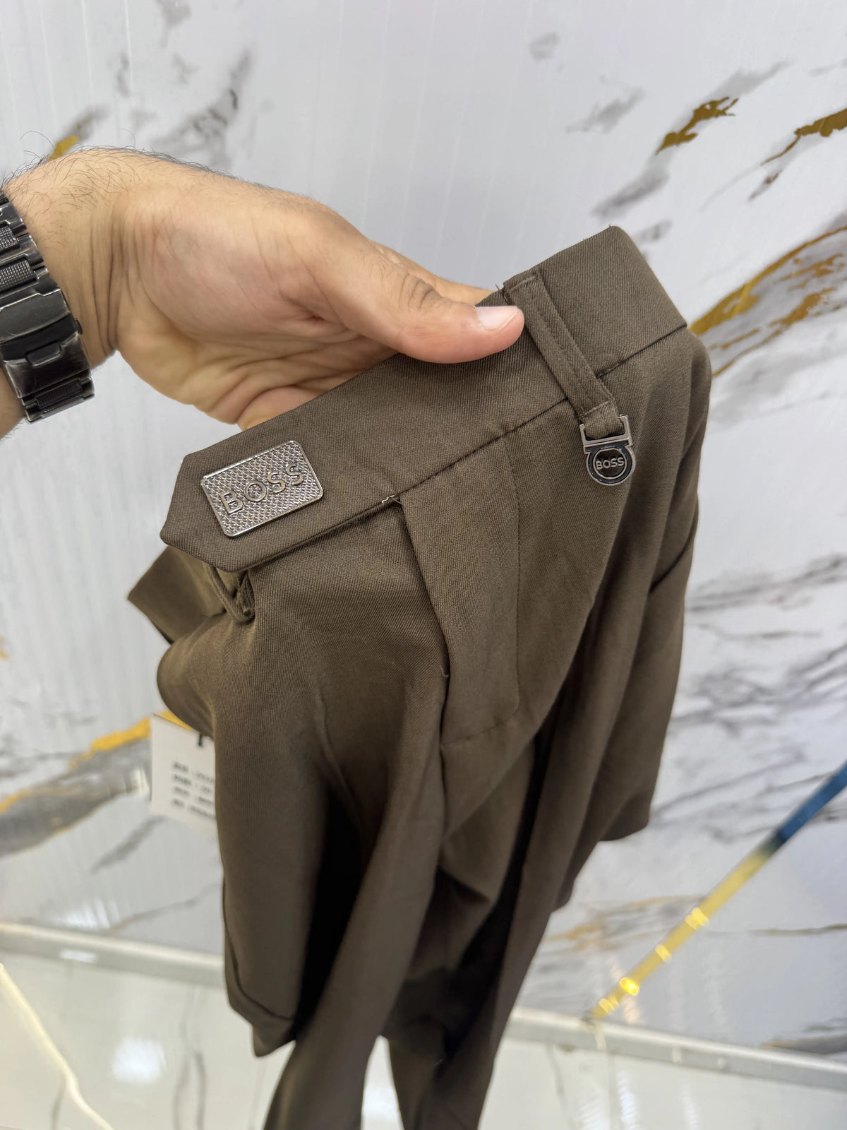 Hug.o Bos.s Brown Imported Korean Trouser
