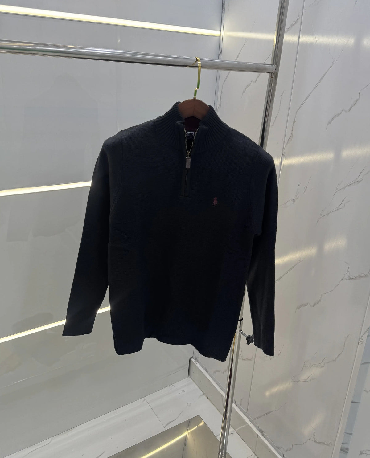Ralph Lauren Black Imported Knitted Pull Over