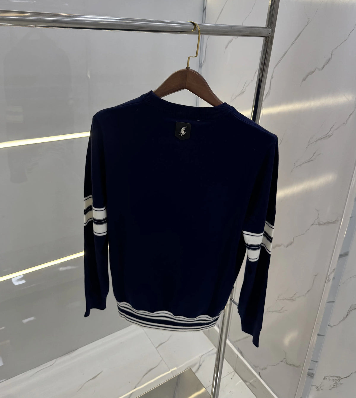Ralp.h Laure.n Navy Blue Imported Knitted Pull Over