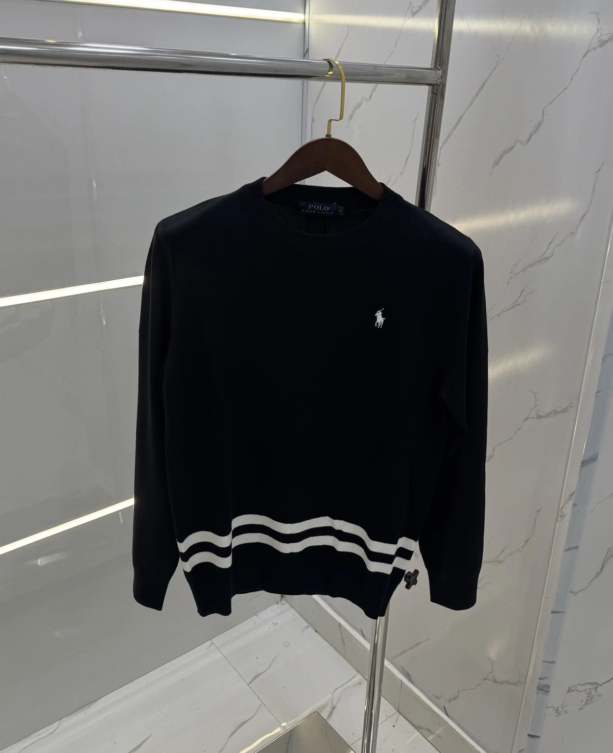 Ralp.h Laure.n Black Imported Knitted Pull Over