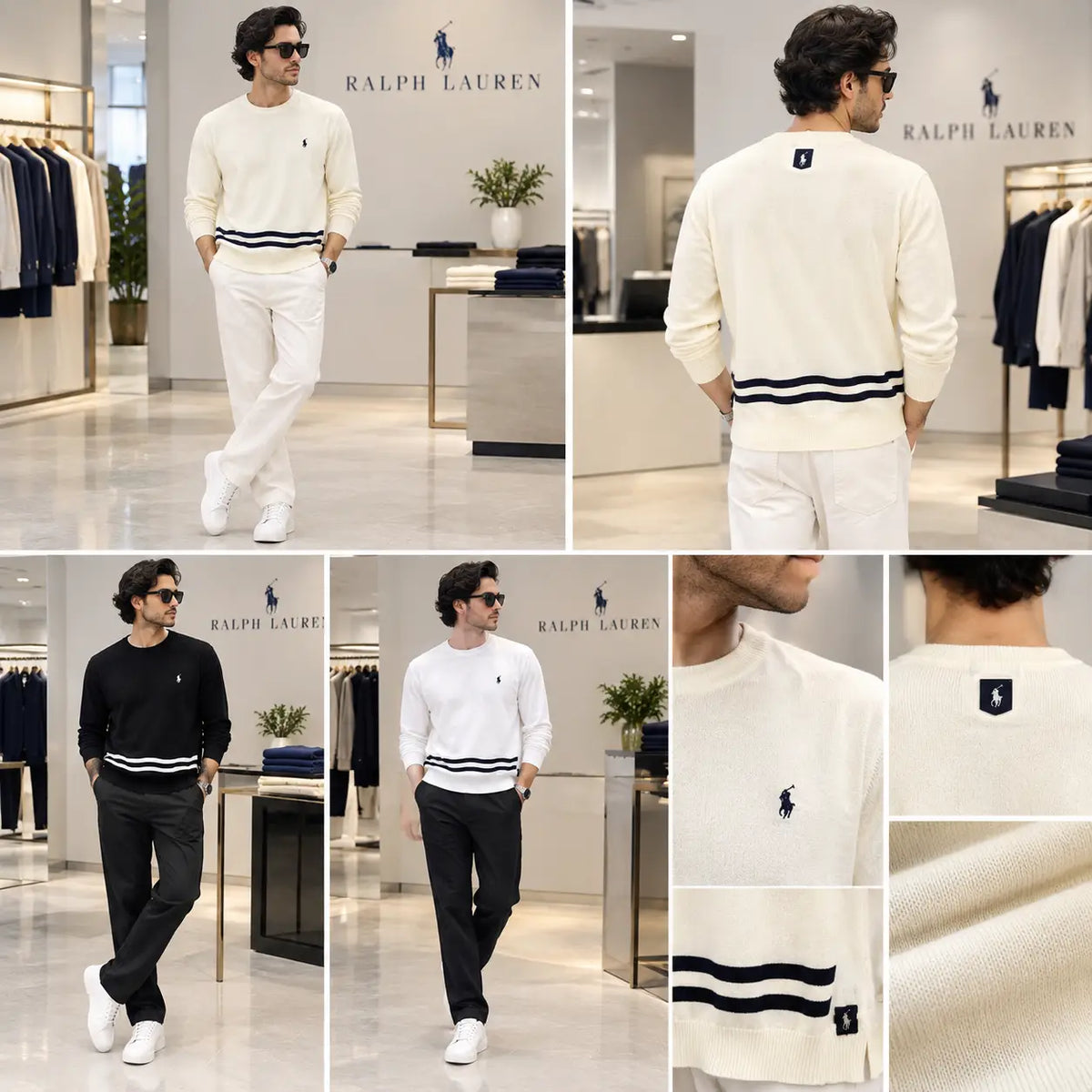 Ralp.h Laure.n White Imported Knitted Pull Over