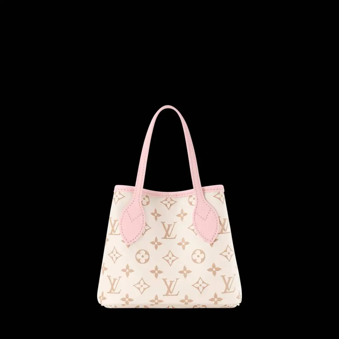Loui_Vuitton Neverfull Inside Out BB in Monogram Dune Pink With Removable matching zipped pouch High End 2 Box Packing