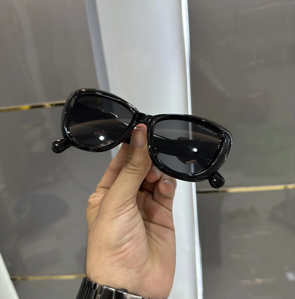 Chane l Heart Gold Black Premium Shades 5517