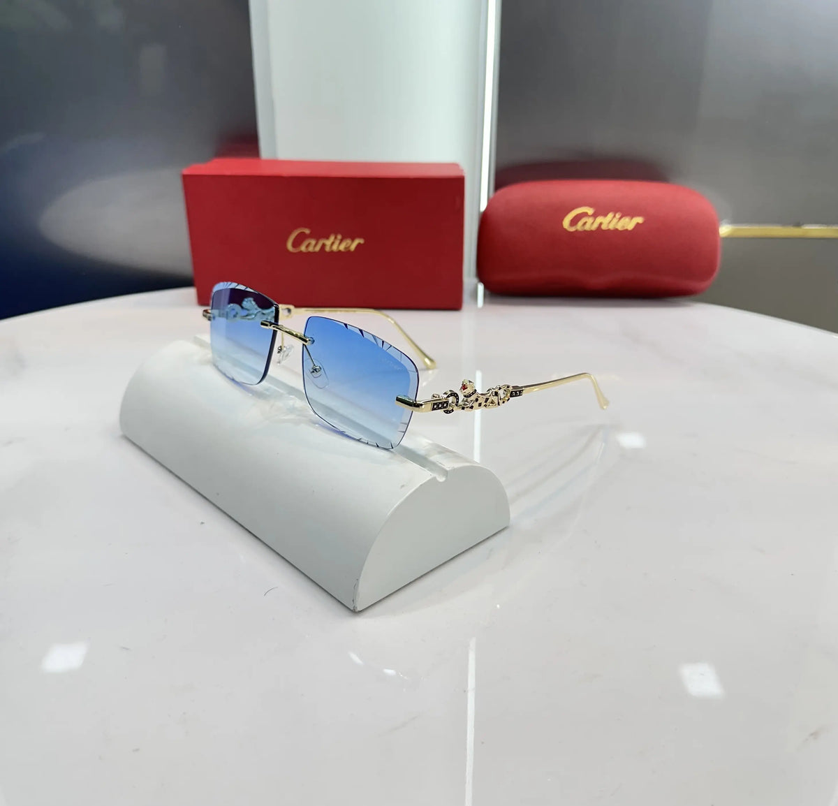 Cartie r Gold Blue Premium Shades 3030