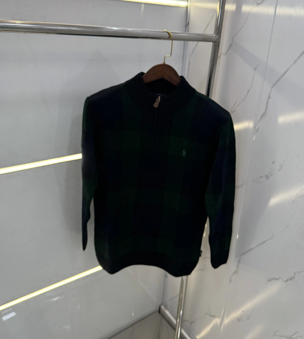 Ralp.h Laure.n Checks Imported Knitted Pull Over