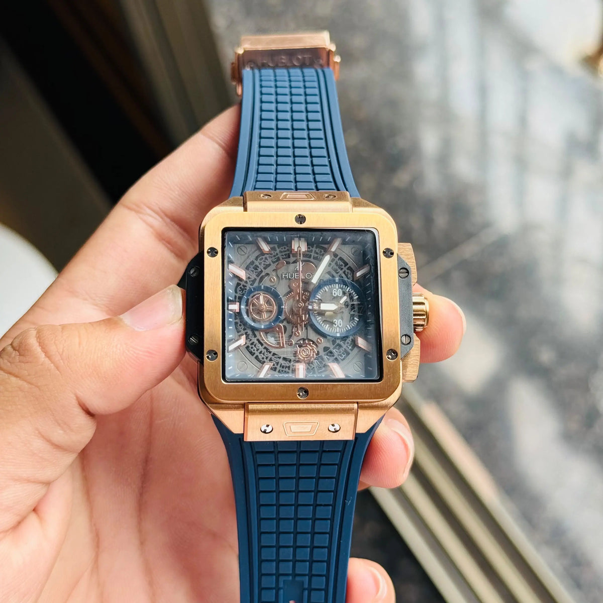 Hublo_t Square Big Bang Unico Quartz