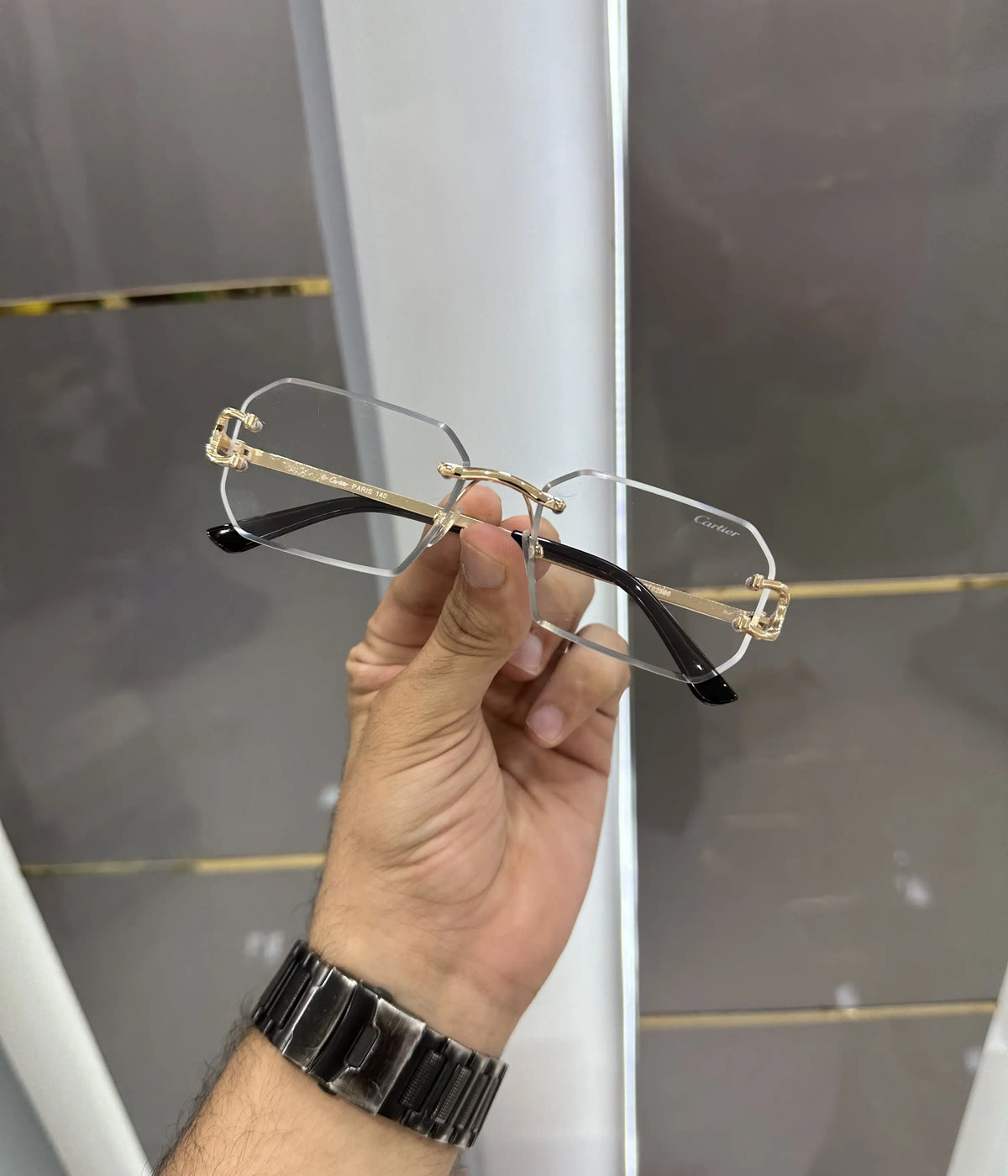 Cartie r Gold Metal Premium Glassee 2590