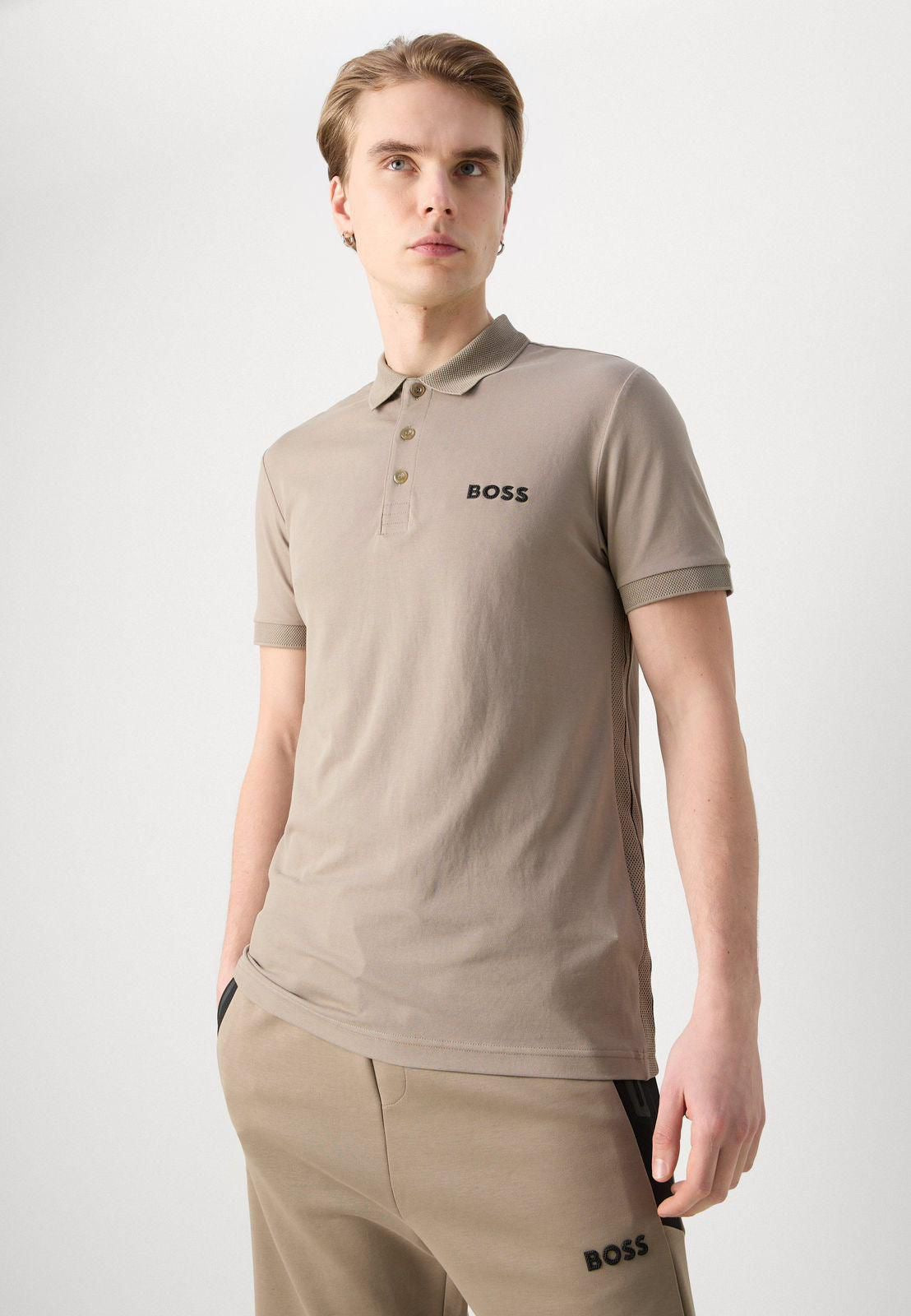 Hugo Boss Biscuit Logo Work Premium Smart Fit Polo T-Shirt