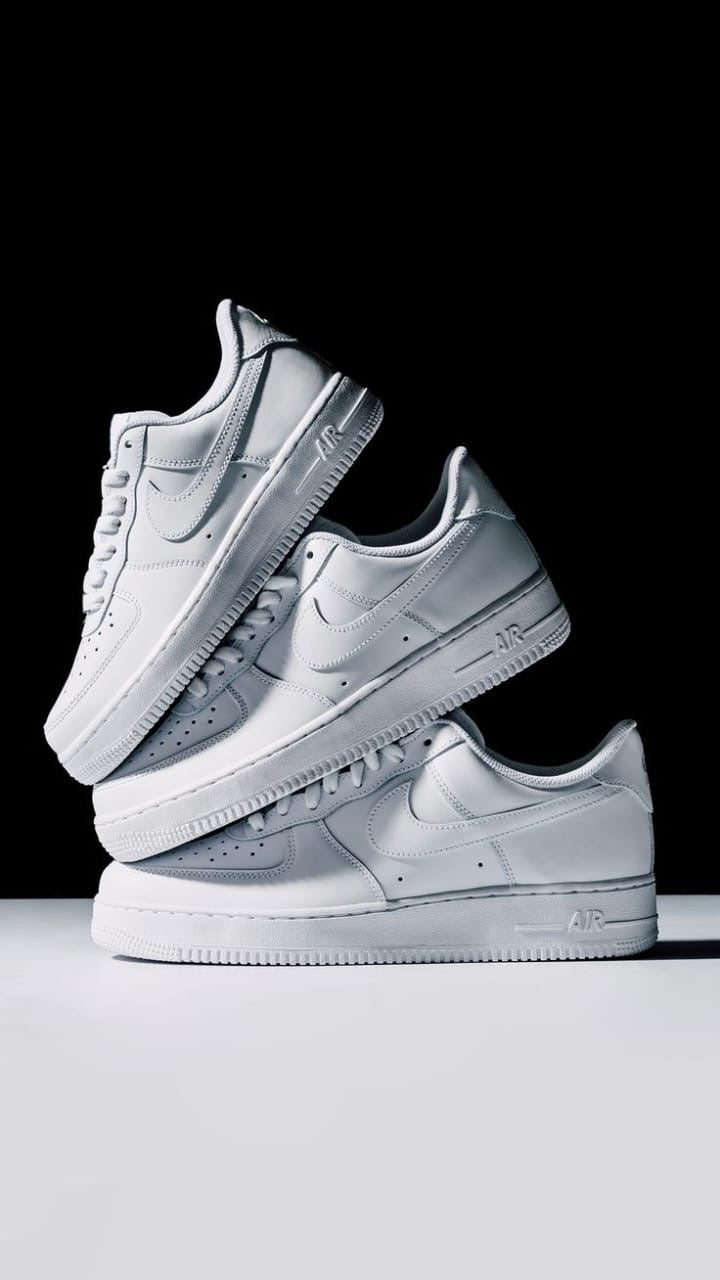 Nike Air Force 1 White Semi UA With Dust Bag And Og Box