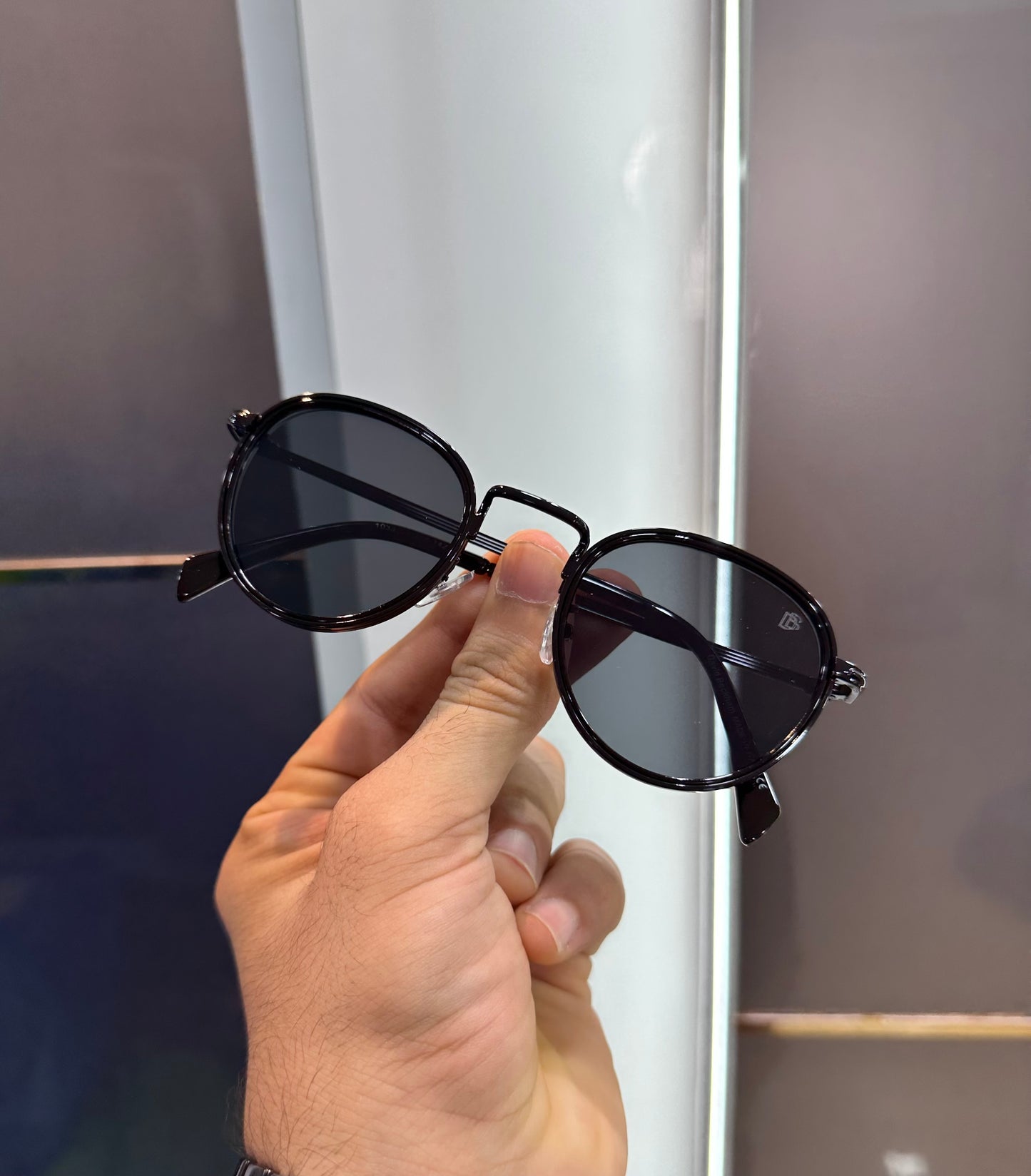 David Beckham Full Black Metal Luxury Shade With Original Packing