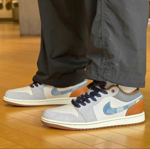 Nike Air Jordan 1 SE Phantom Denim Swoosh Semi UA Quality With Og Box