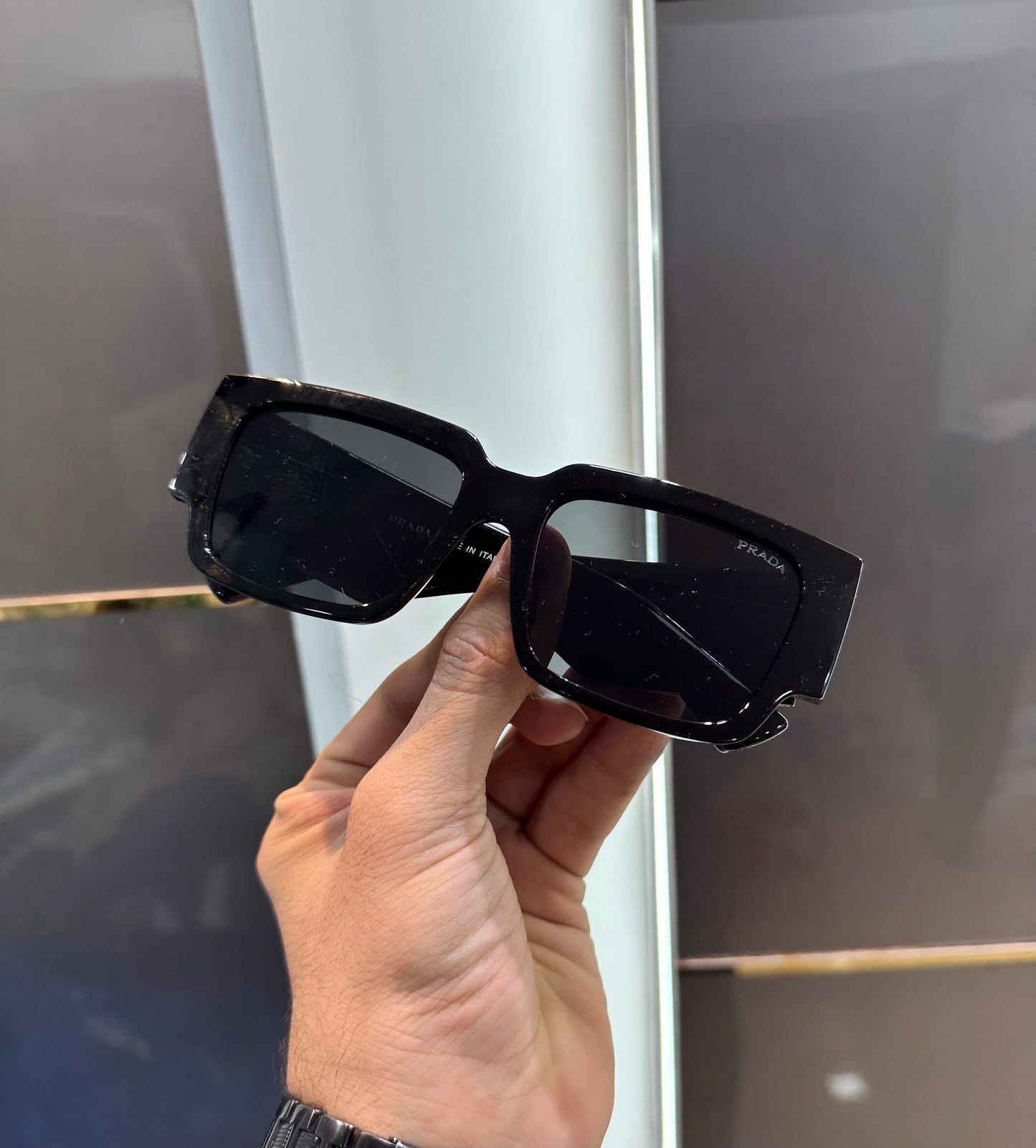 Prada Milano Black Big Limited Edition Luxury Shade With Original Packing