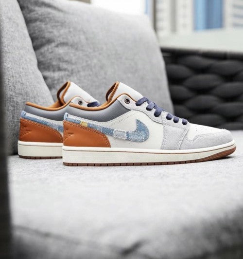 Nike Air Jordan 1 SE Phantom Denim Swoosh Semi UA Quality With Og Box