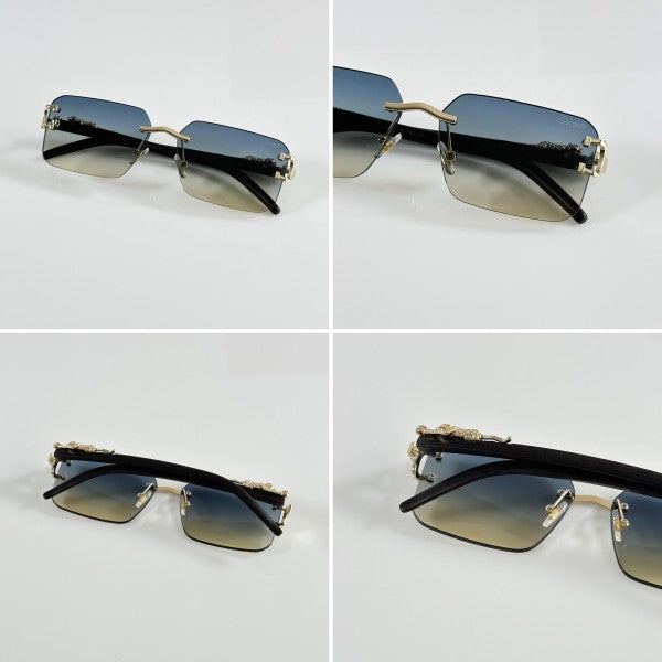 Cartier Gold Green Luxury Shade With Original Packing
