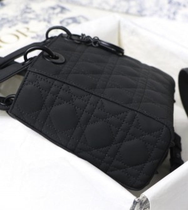 Dior Lady Matte Black Bag With Og Box Nd Dust Bag