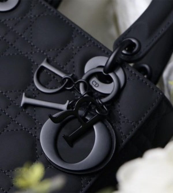 Dior Lady Matte Black Bag With Og Box Nd Dust Bag