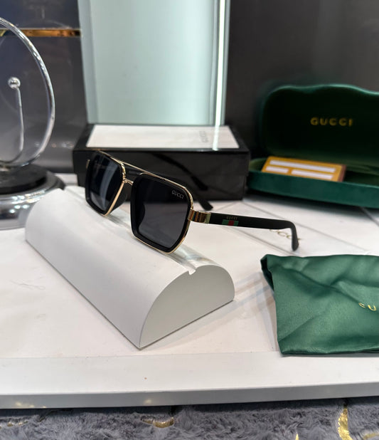 Gucci Gold Black Luxury Shade With Original Packing