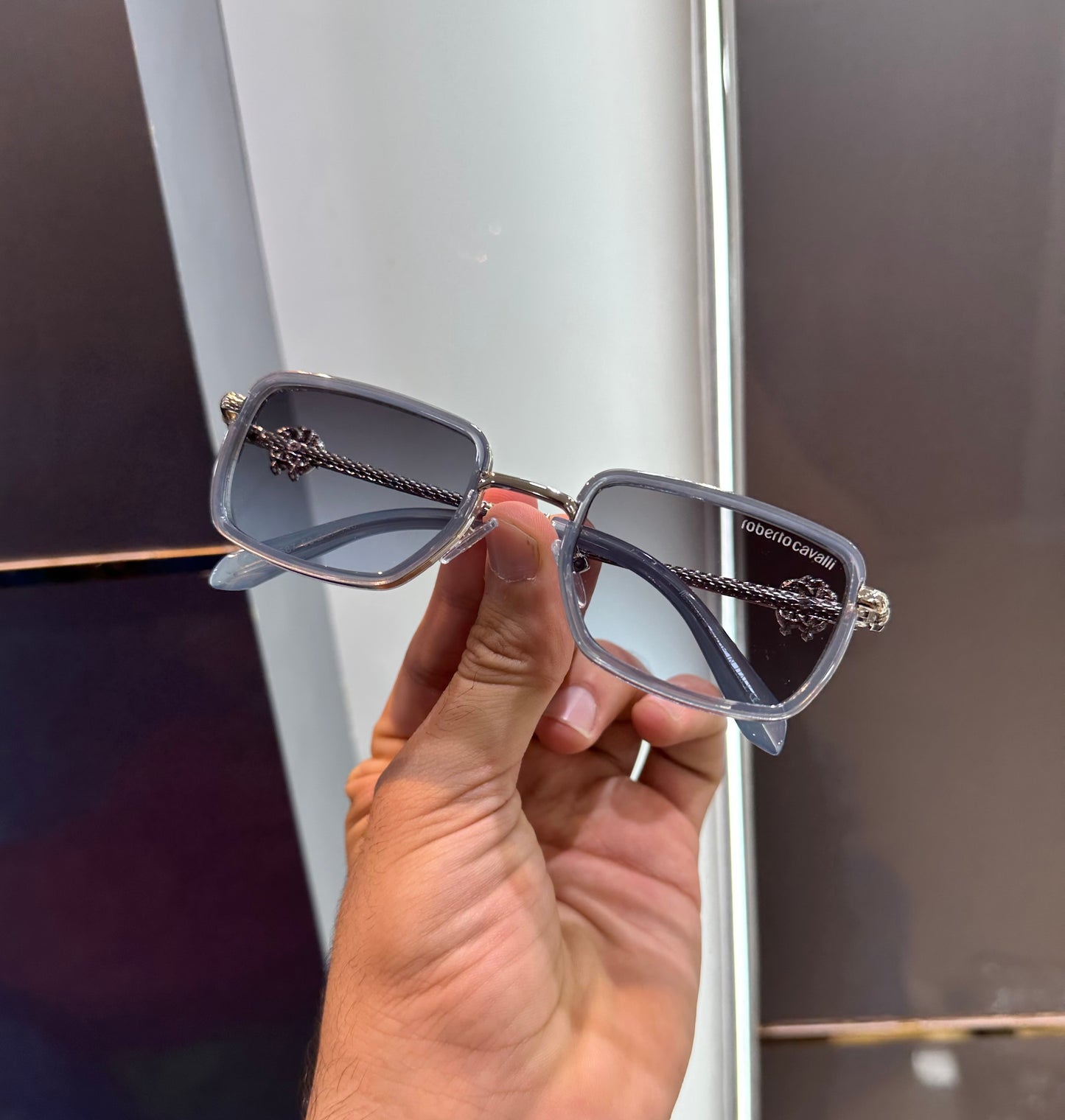 Roberto Cavalli Silver Blue Limited Edition Luxury Shade With Original Packing