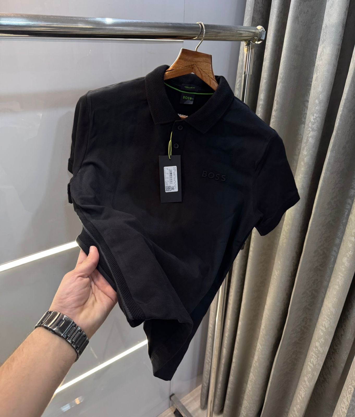 Hugo Boss Black Logo Work Premium Smart Fit Polo T-Shirt