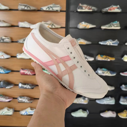 Onitsuka Tiger Mexico 66 Slip On White Ginger Peach Sneaker Girls D-2145
