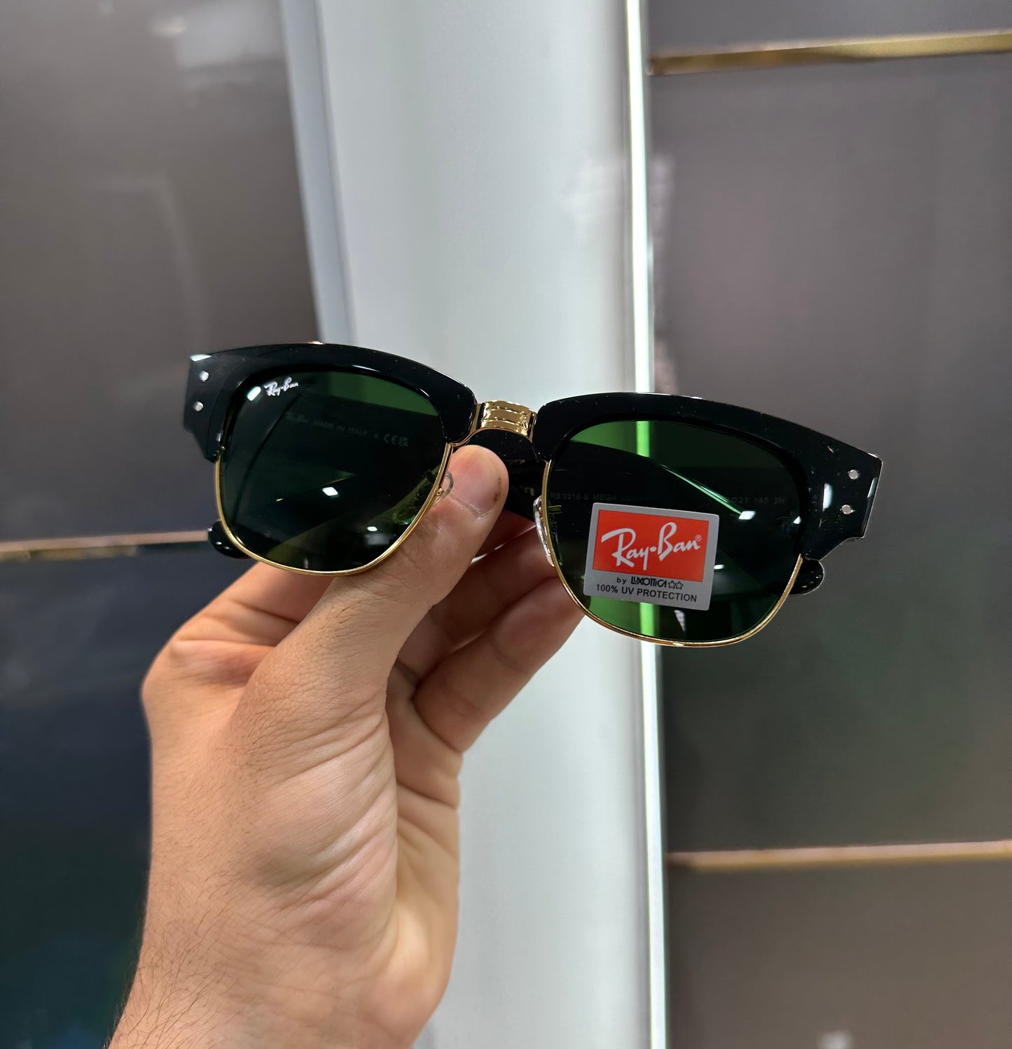 RAYBAN BLACK CLUB MASTER Edition Luxury Shade With Original Packing