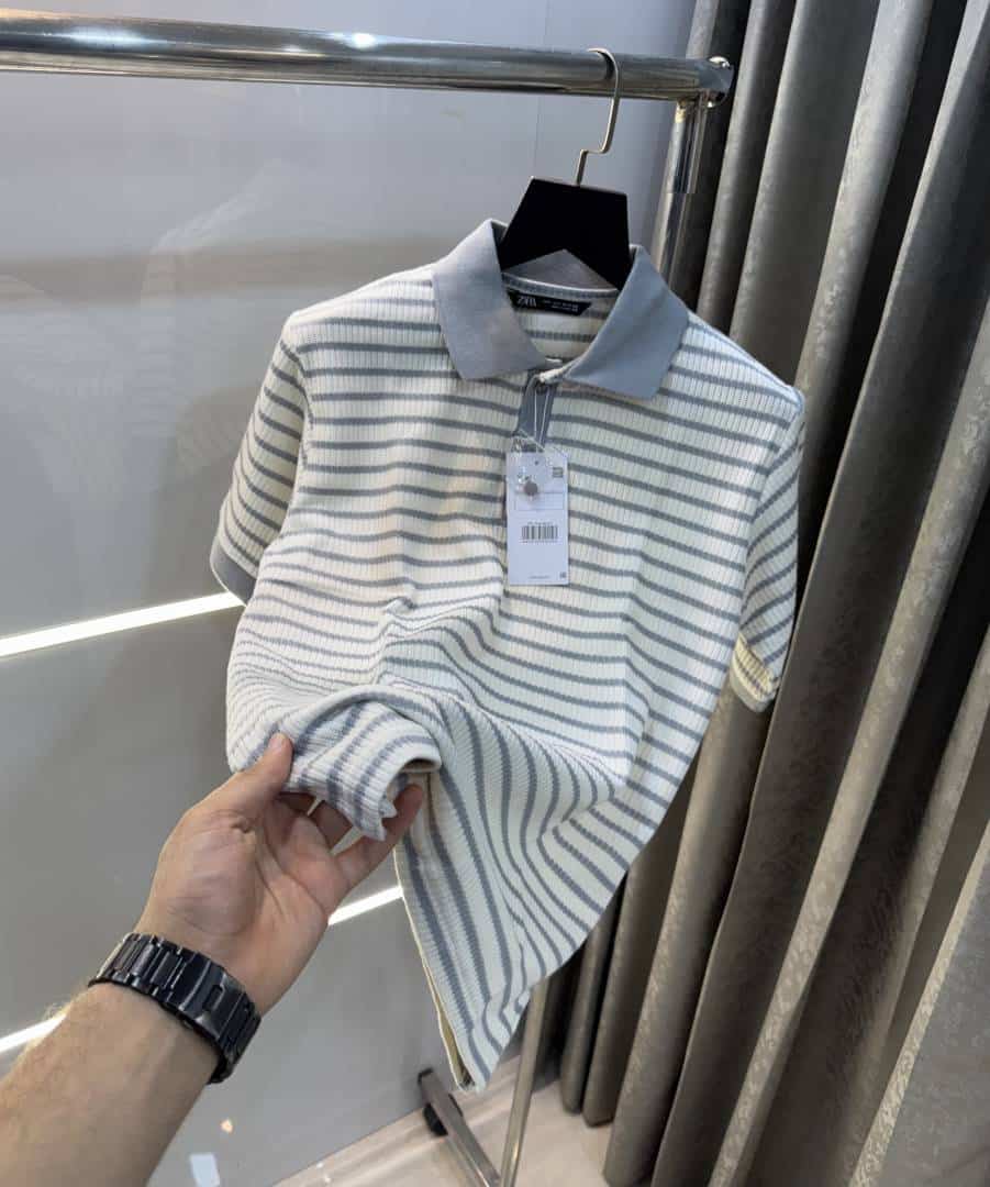 Zar a Grey Premium Knitted Classic Polo T-Shirt