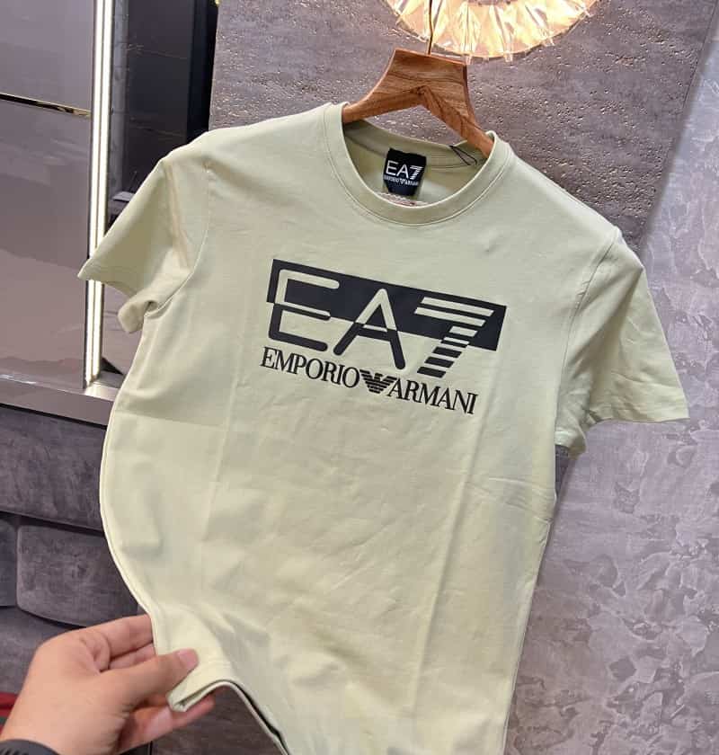 Empori_o arma_ni logo printed pastel green premium t-shirt