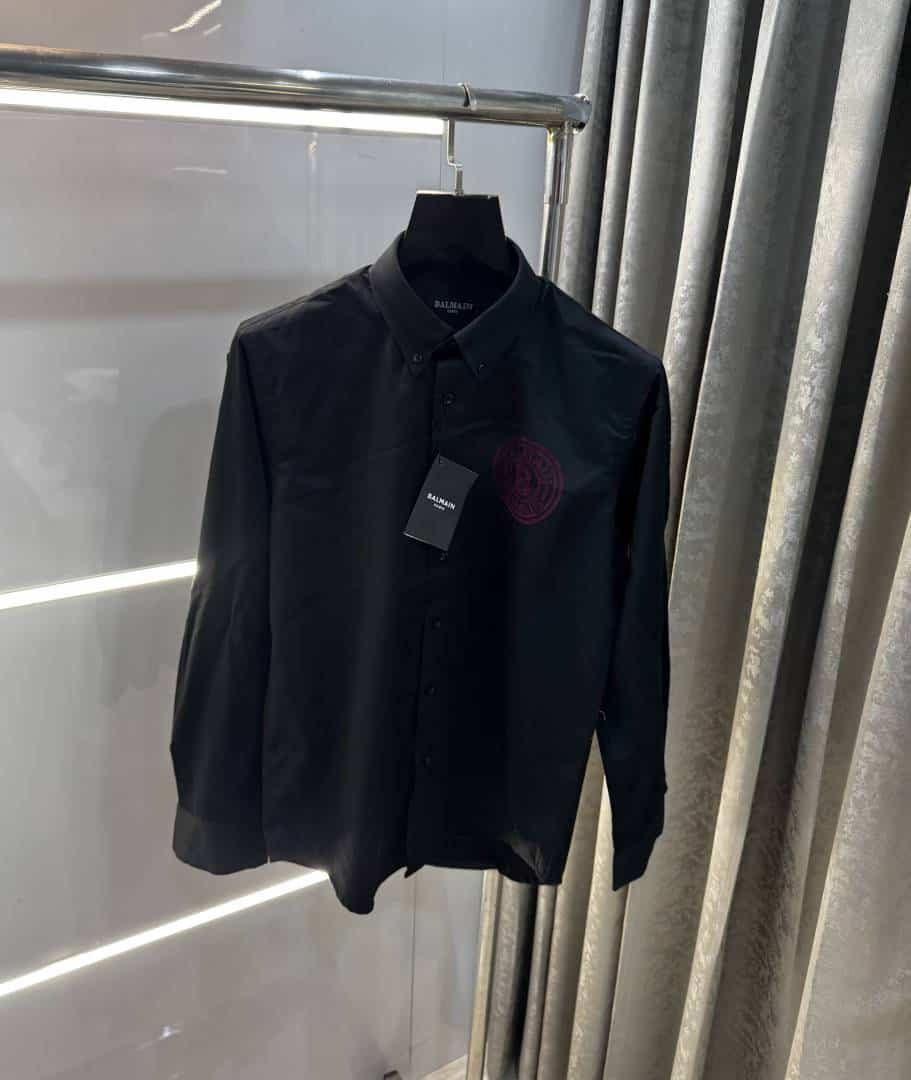 Balmai n Paris Black EmbosSed Logo Exclusive Shirt