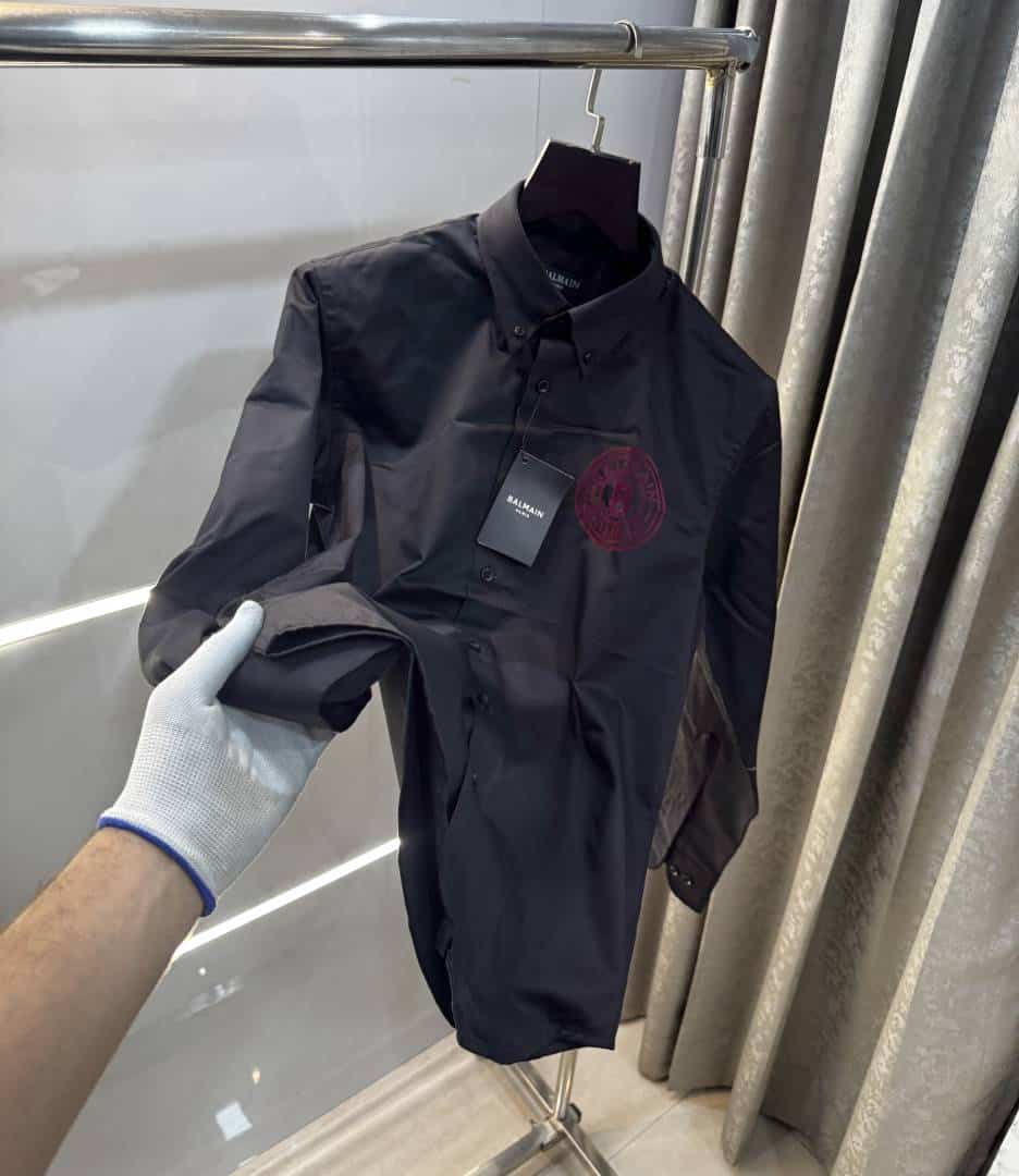 Balmai n Paris Black EmbosSed Logo Exclusive Shirt