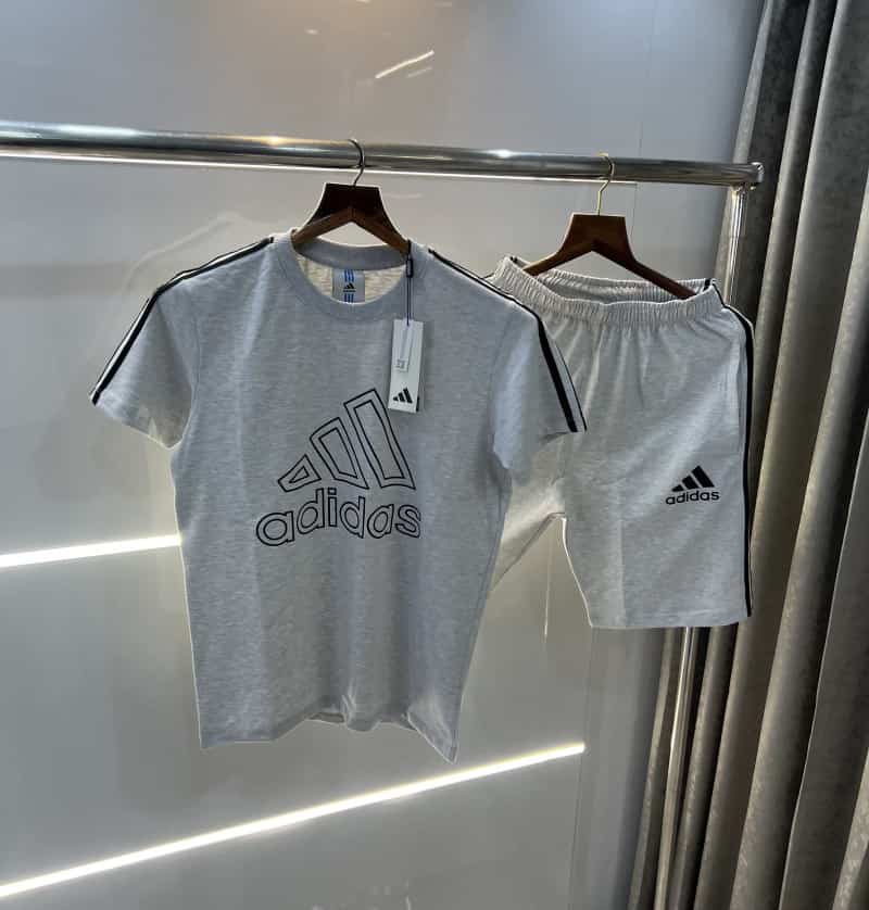 Adida s Grey Strips Look Premium Classic Cord Set