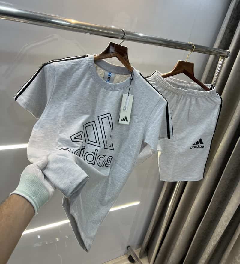 Adida s Grey Strips Look Premium Classic Cord Set