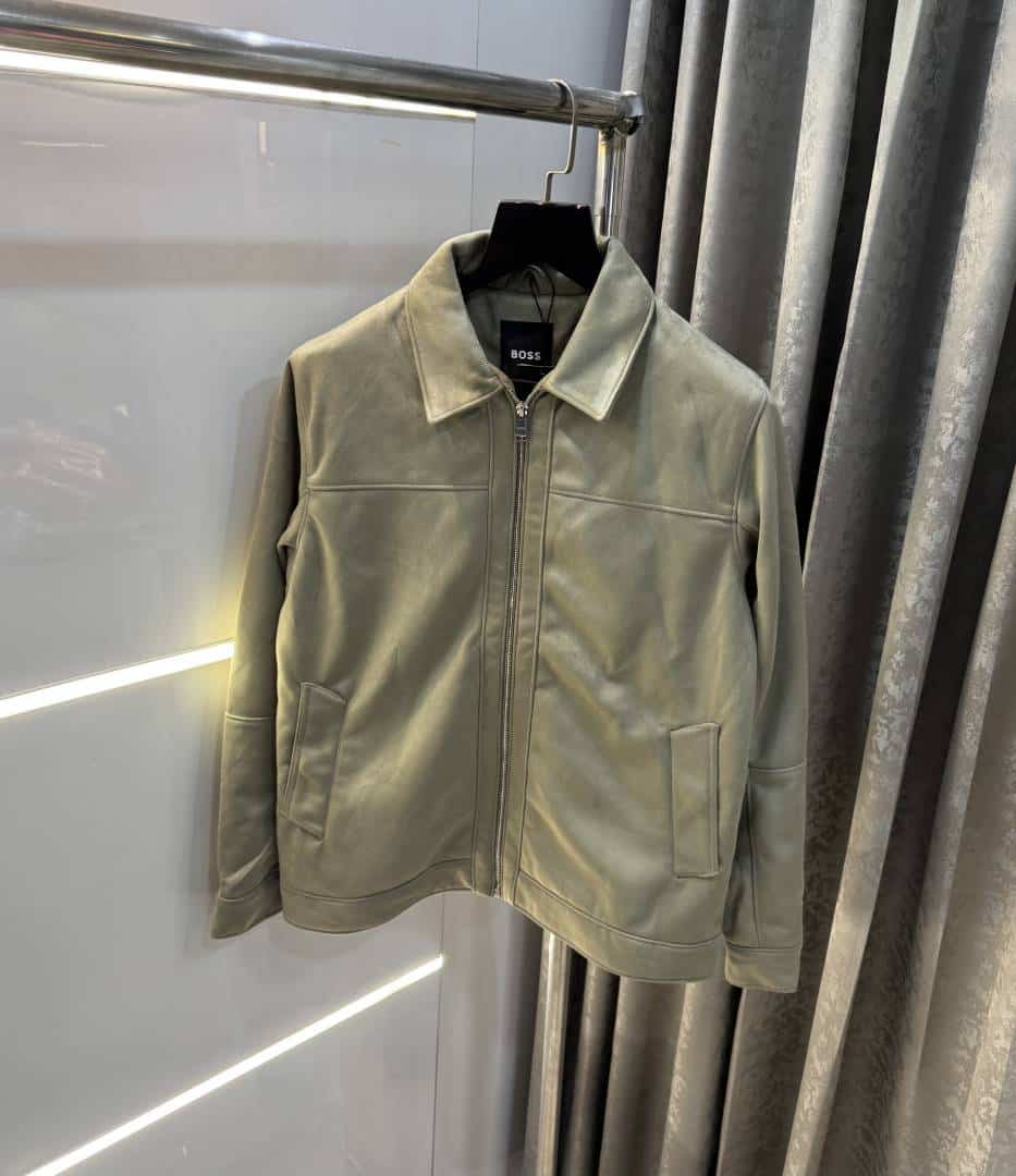 Hug o BoSSAqua Green Imported Sweado Bomber Jacket