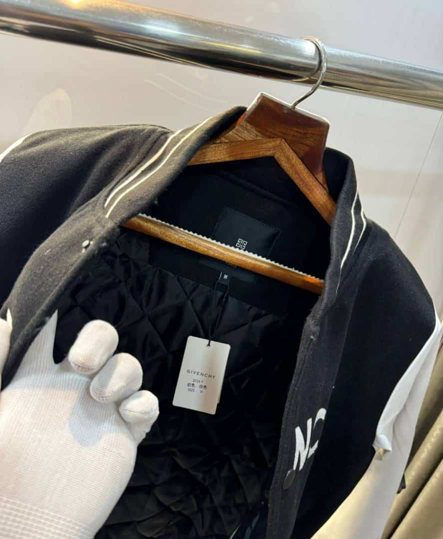 Givench y Paris Black Limited Edition Imported Varsity Jacket