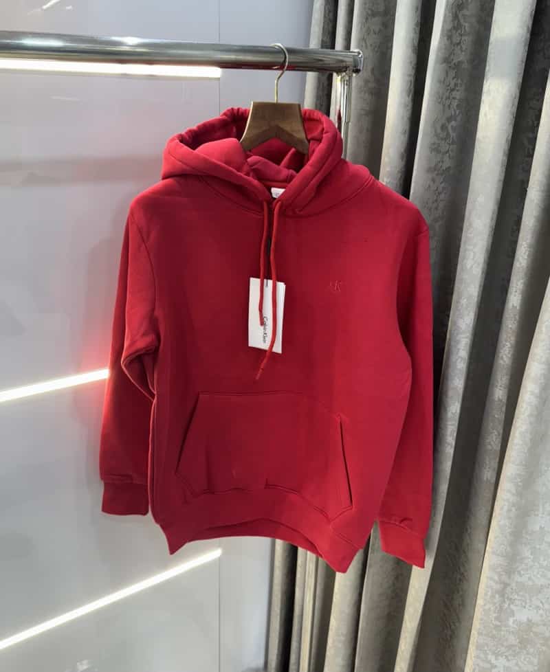 CALVIN KLein! Red Embroidery Logo Imported Premium Hoodie