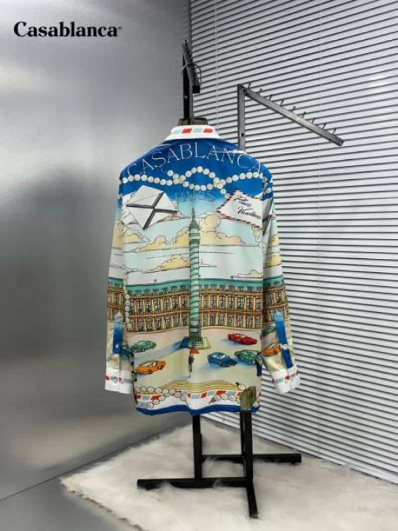 Casablanc a B Printed Shirt With Premium Bo..X Packing