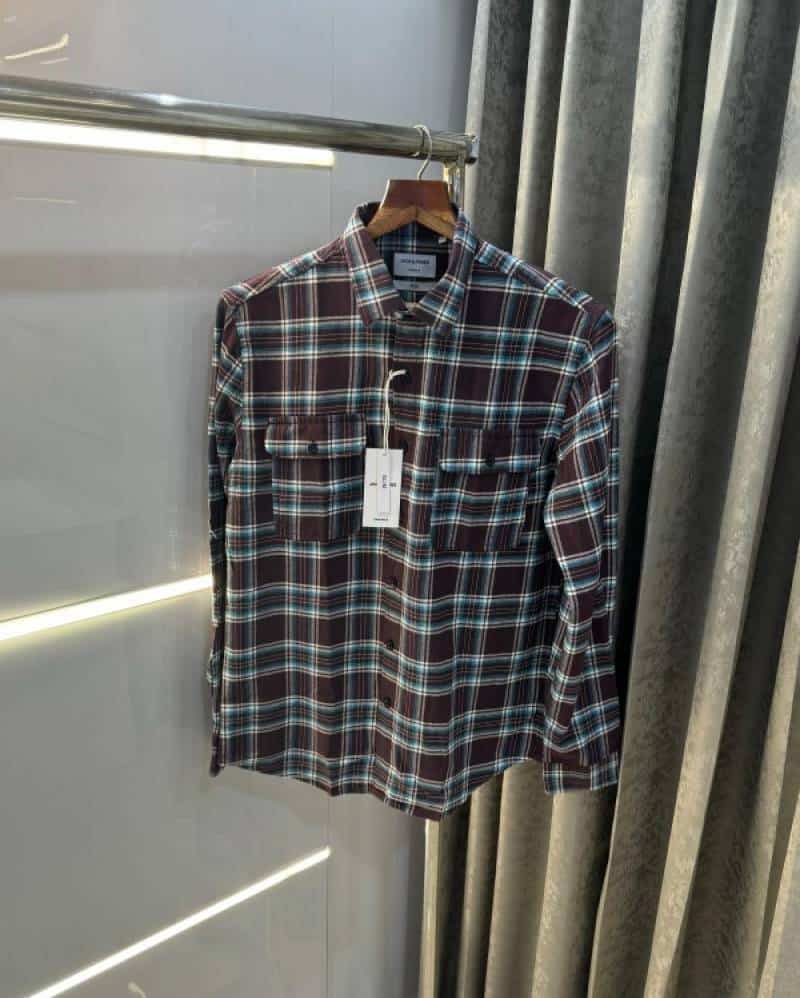 Jack&Jones Wine Checks Premium Classic Shirt